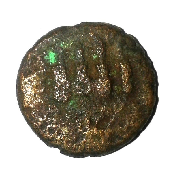 Greek-Or-Roman-Bronze-Coin-With-4-Column-Temple?