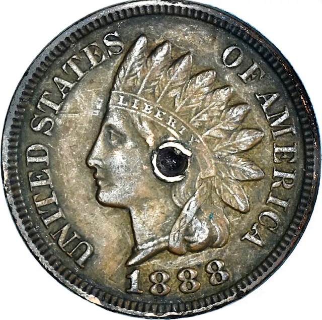 1888-Indian-Head-Cent-W/-Damage-Grading