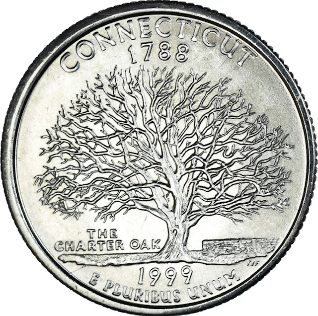 1999-P-Connecticut-State-Quarter-Die-Crack-Obv