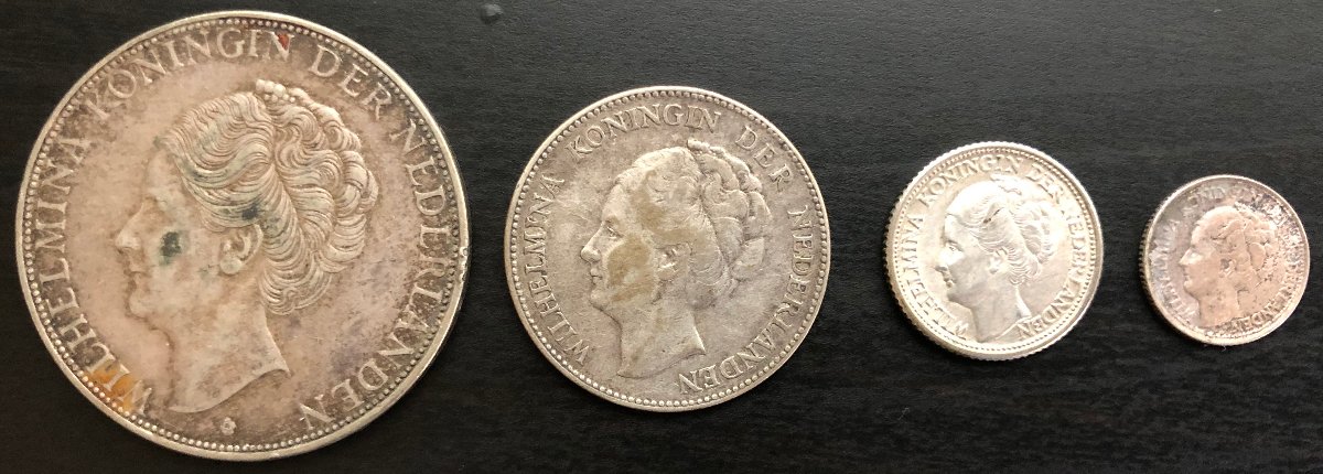 Set-Of-Wilhelmina-Silver-Coins-From-The-Netherlands