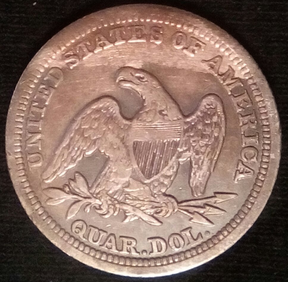 1855-Seated-Liberty-Quarter-For-Grading