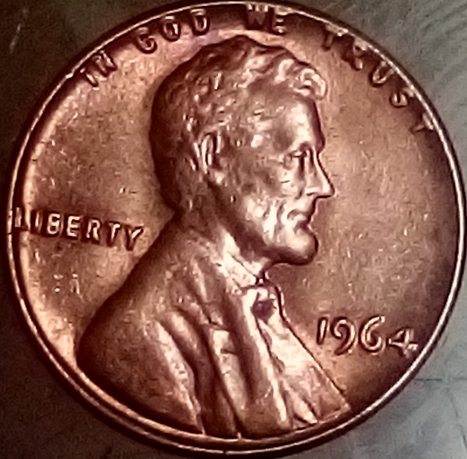 1964-No-Mint-,-Shiny-Penny