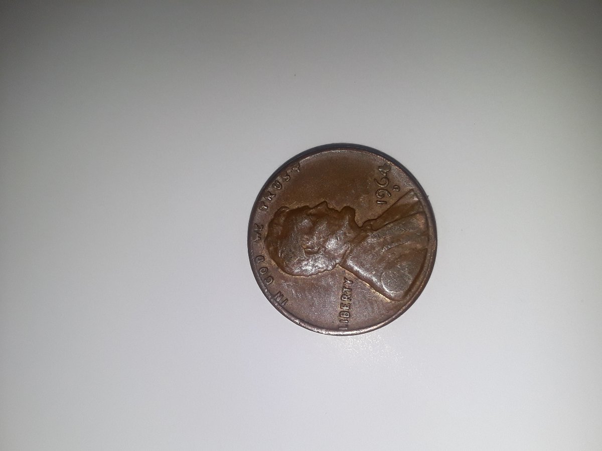 1964-D-Lincoln-With-Possible-Foreign-Object-Error-On-Reverse-Better-Pics