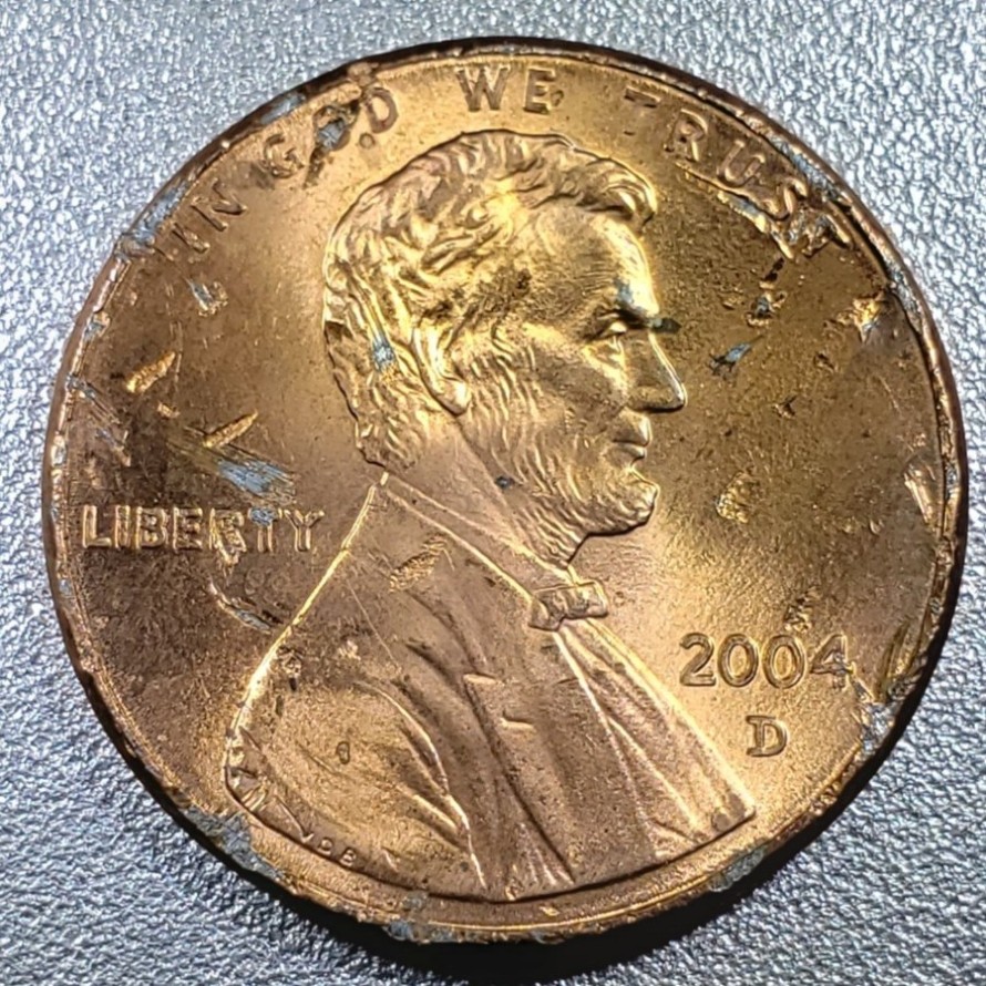 2004-D-Penny-Mint-Or-Post-Mint-Damage?