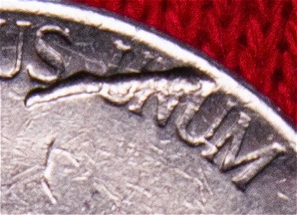 1994-P-Jefferson-Nickel-Struck-Thru-Somethig?