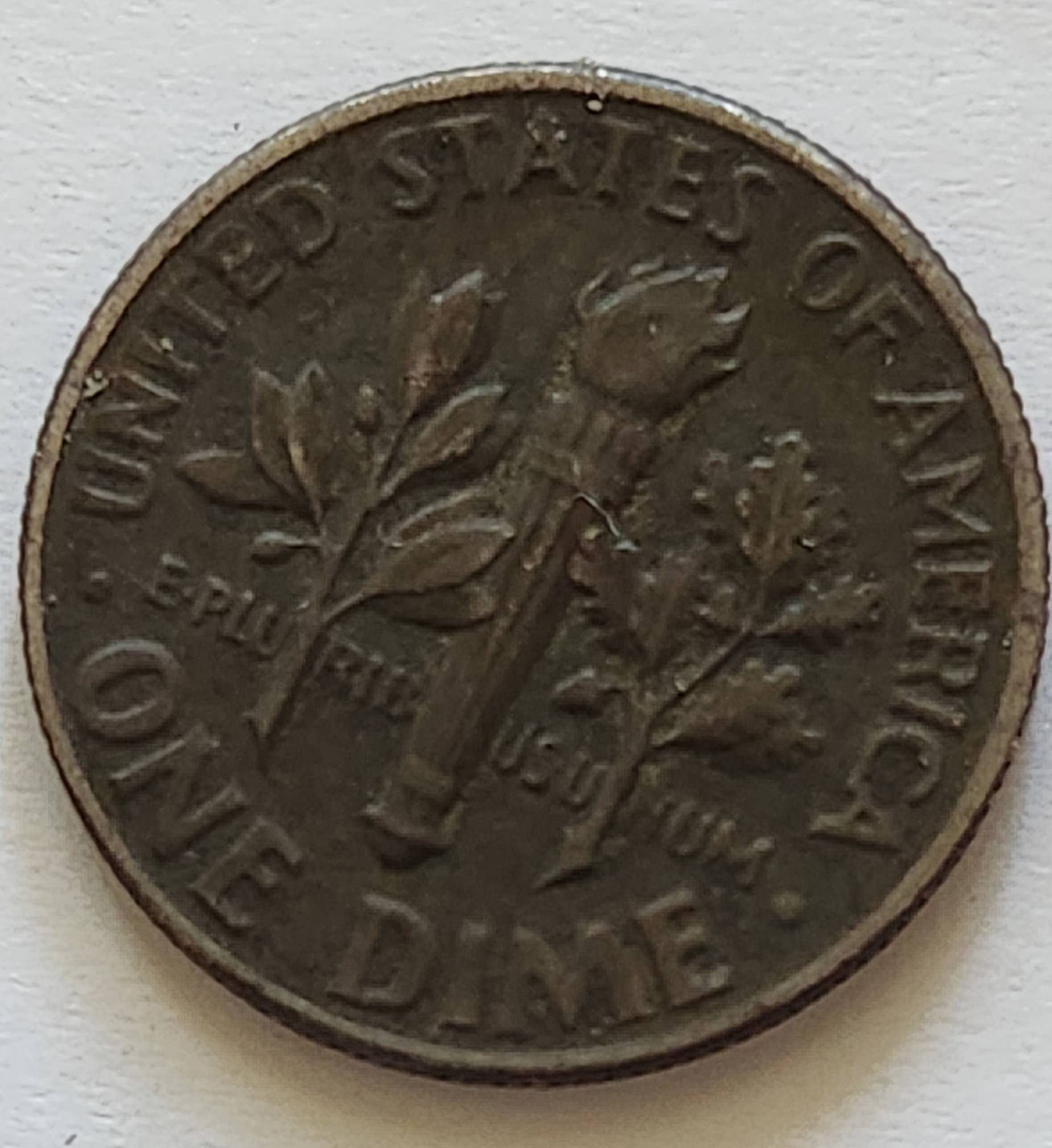 1967-P-Dime---Missing-Clad-Layer,-Or-Wear-And-Tear?