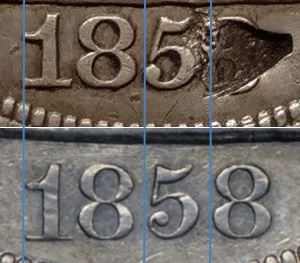 1853*-Seated-Dollar-For-Grading