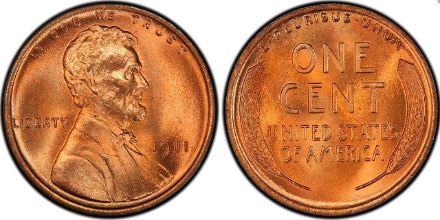 MS-67+-Red-1911-Lincoln-Cent,-One-Of-Two-Finest-Known,-Brings-$15,243.75