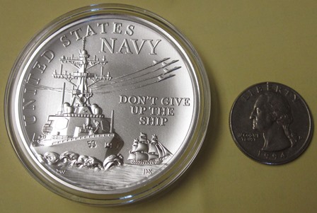 United-States-Mint-Releases-US-Navy-2.5-Ounce-Silver-Medal-3/11/22