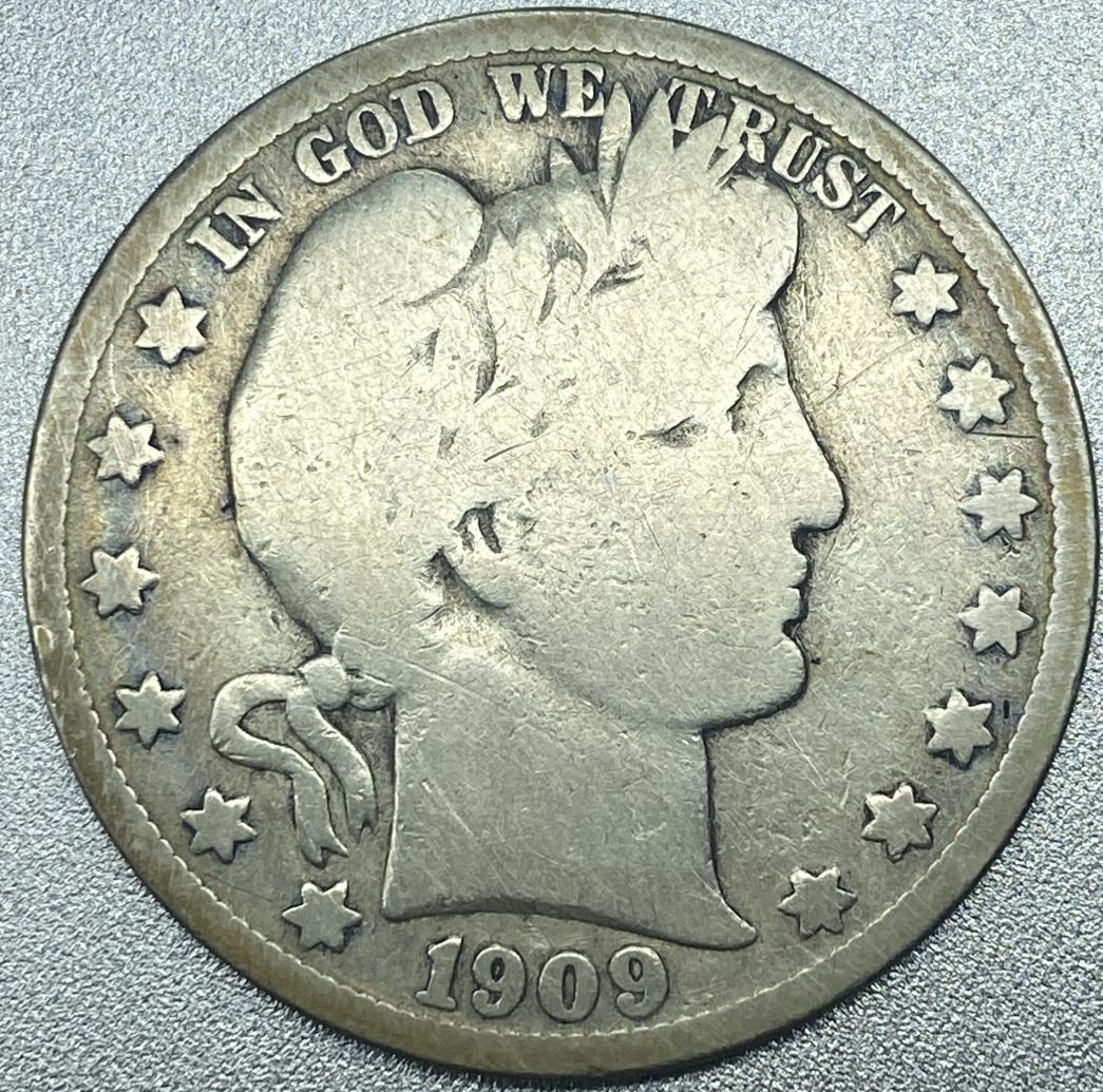 1909-S-Barber-Half-For-Grading