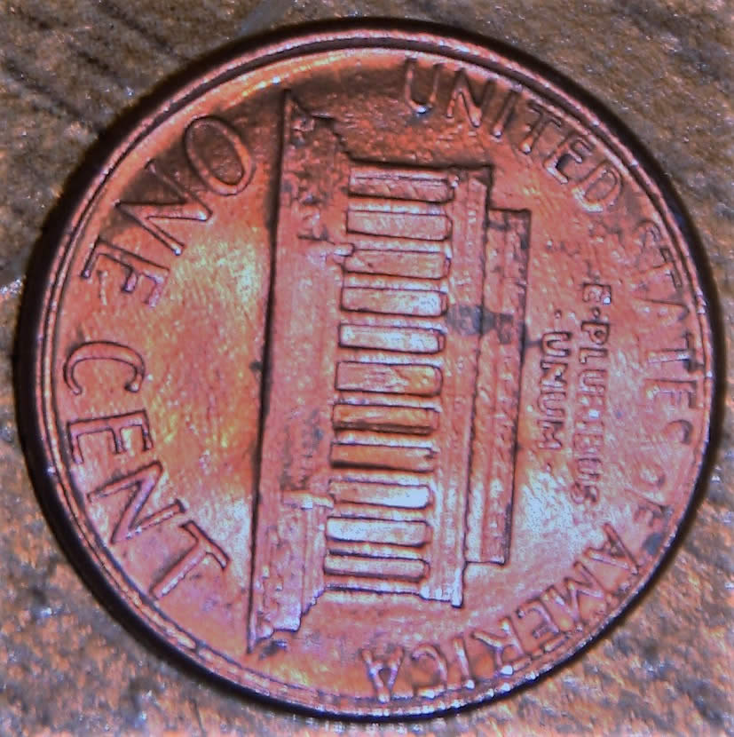 1987-D--Penny-Has-Some-Weir-Look-On-Both-Side-Letters