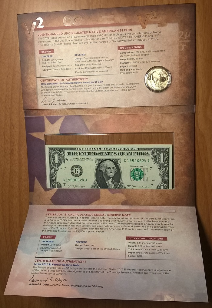 2019-Native-American-$1-Coin-&-Currency-Set