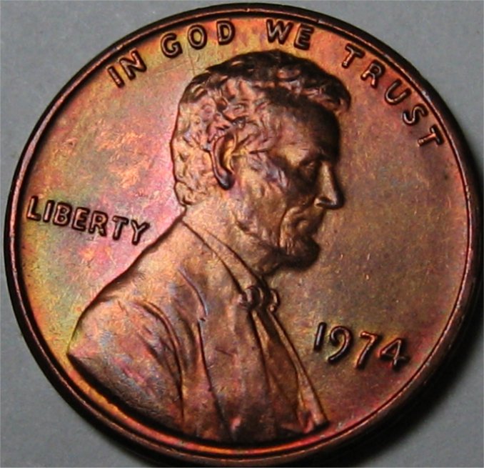 Uncirculated-1974-Lincoln-Cent-With-Scratchs-From-Philadelphia-Mint