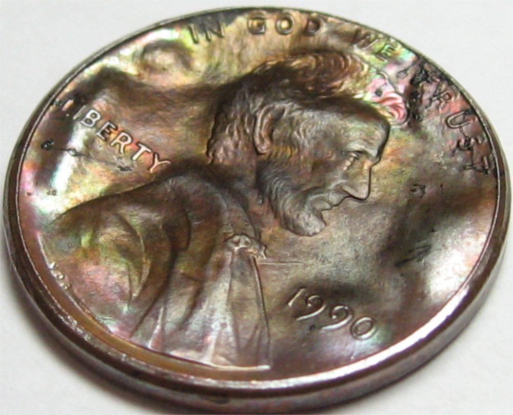 The-Strangest-Looking-PMD-Coin-I've-Ever-Found!-1990-Cent