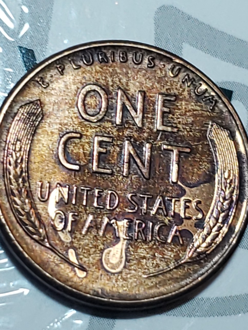 1935-Wheat-Penny-With-Strange-Coloring
