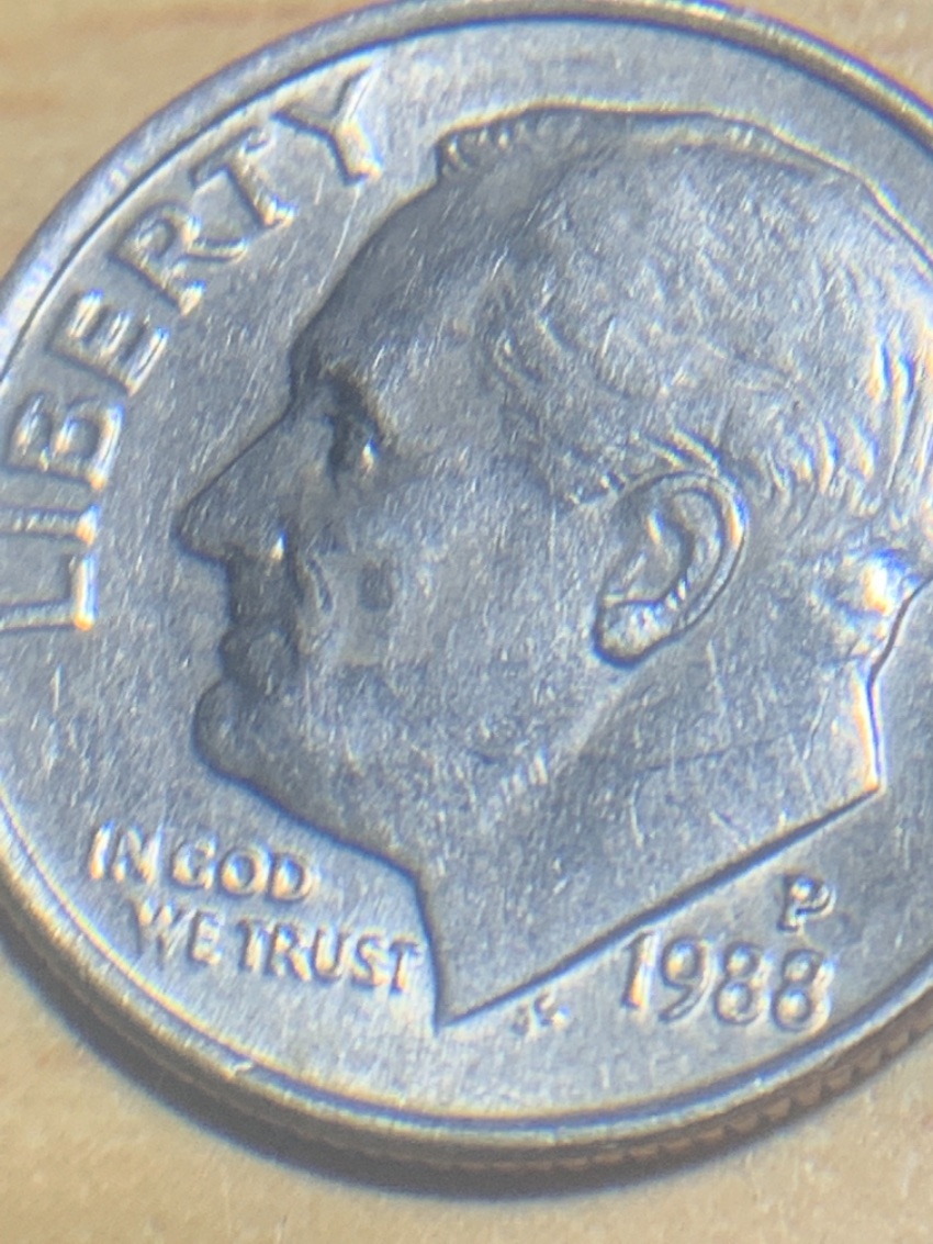 1988-Dime-With-Fading-Around-The-Outsides.