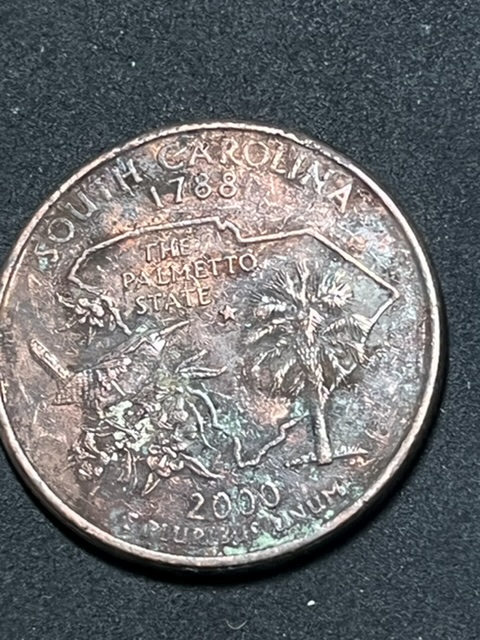 Washington-Quarters-Missing-Both-Clad-Layers-&-1-2/3-Layer