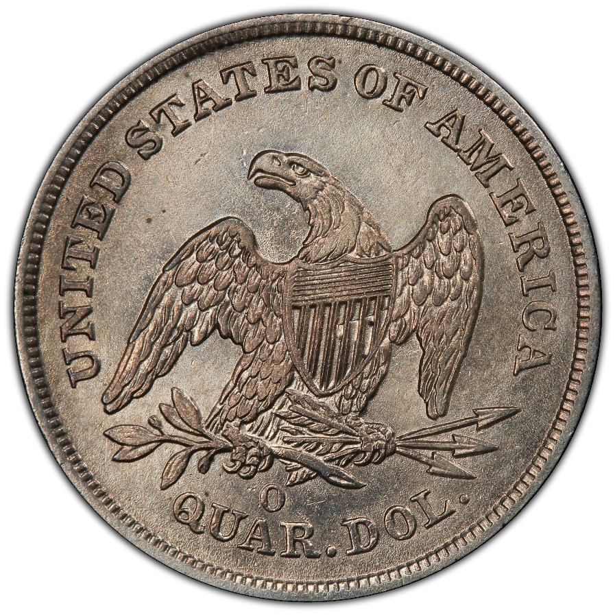 1840-O-Seated-Liberty-Quarter,-No-Drapery,-Grade-Request