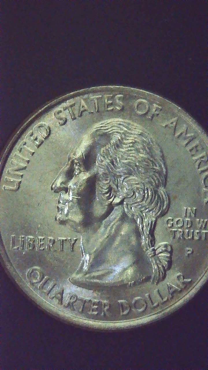 2008-P-Washington-Quarter-Alaska-Die-Chip-On-Bear-Claw/