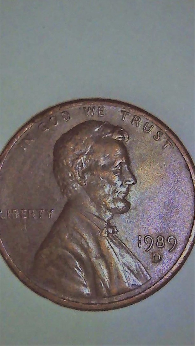 1989-D-Lincoln-Penny-Lamination-Or-Damaged.