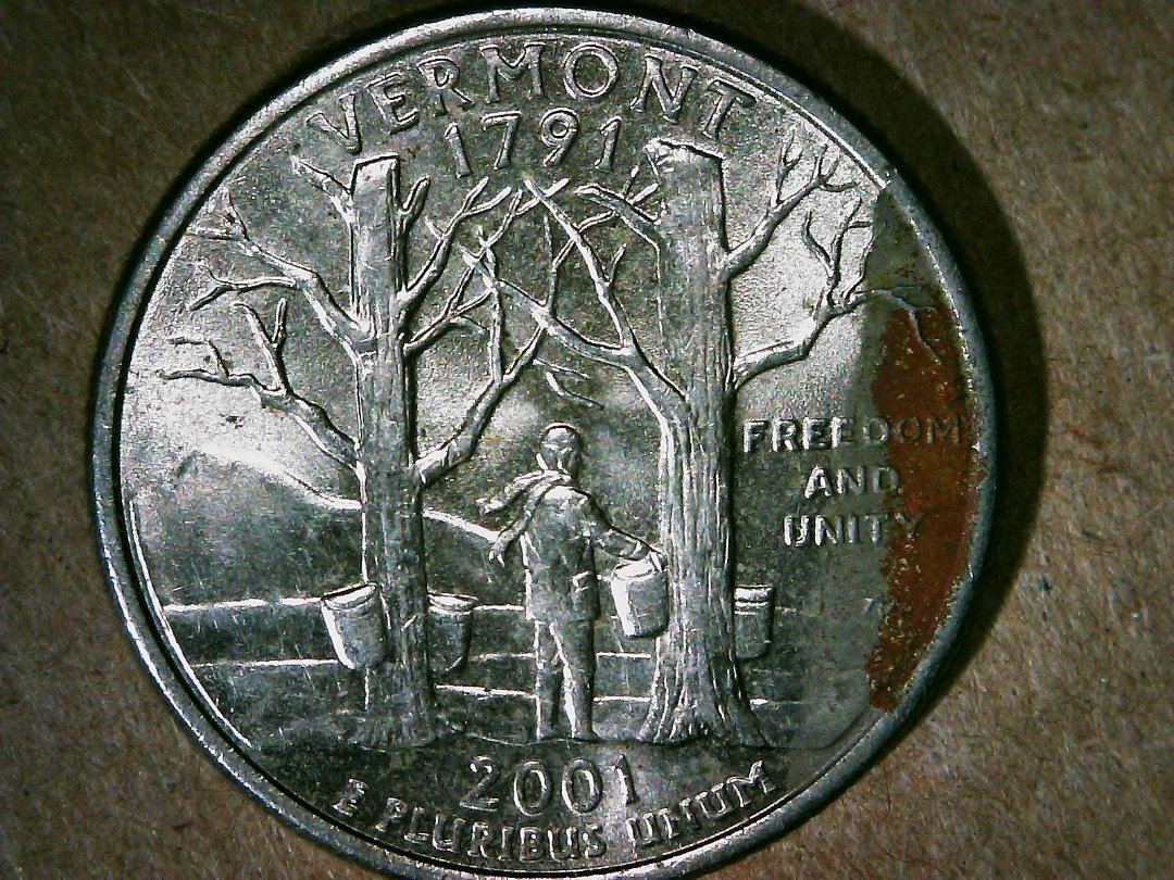 Vermont-State-Quarter-Missing-Clad?