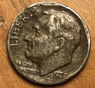 I-Have-A-1977-Dime-That-Has-Clips-On-Both-Sides