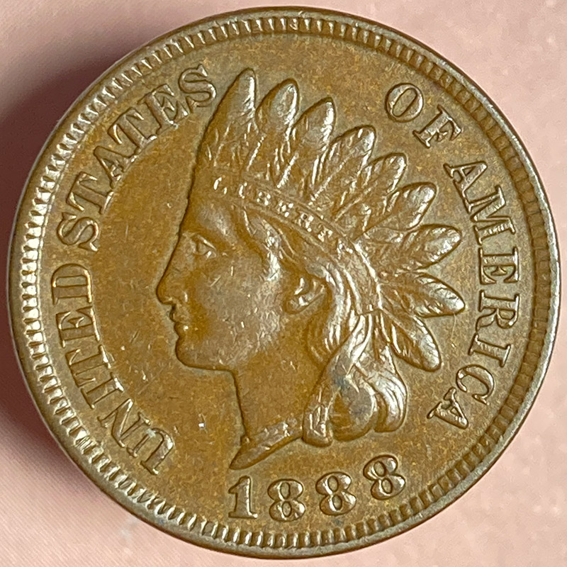 1888-Indian-Cent---Semi-Chocolate-Color---Is-This-
