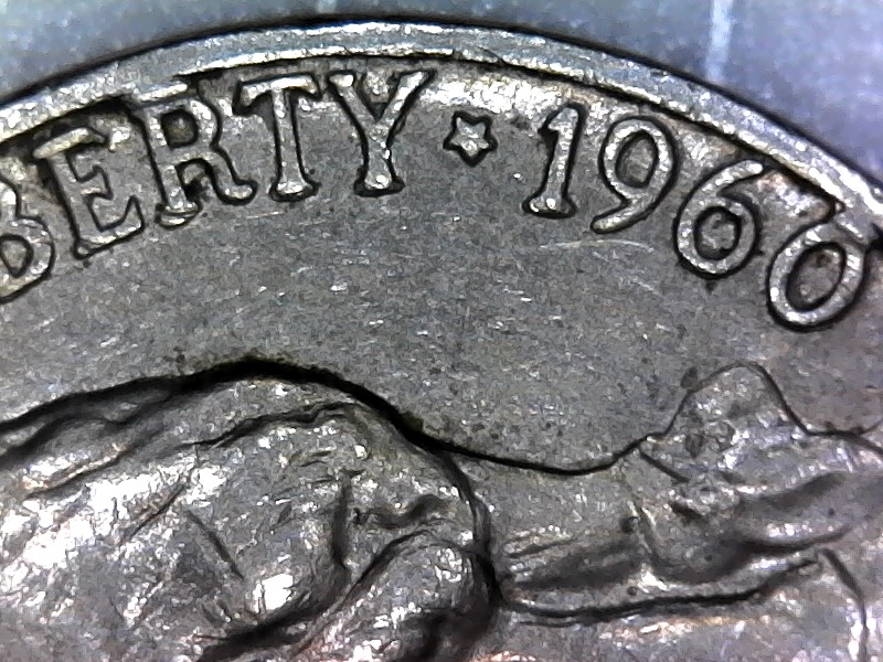1960-D-Nickel-Mark-Over-Zero-In-Date-And-R-In-Liberty