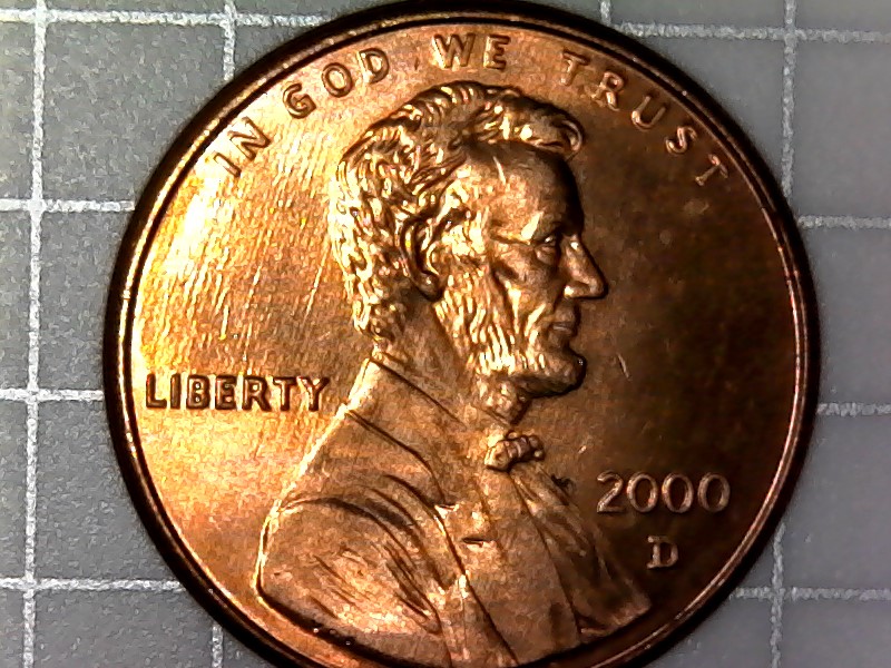 2000-D-Cent-With-Two-Horizontal-Indentations-On-Jacket