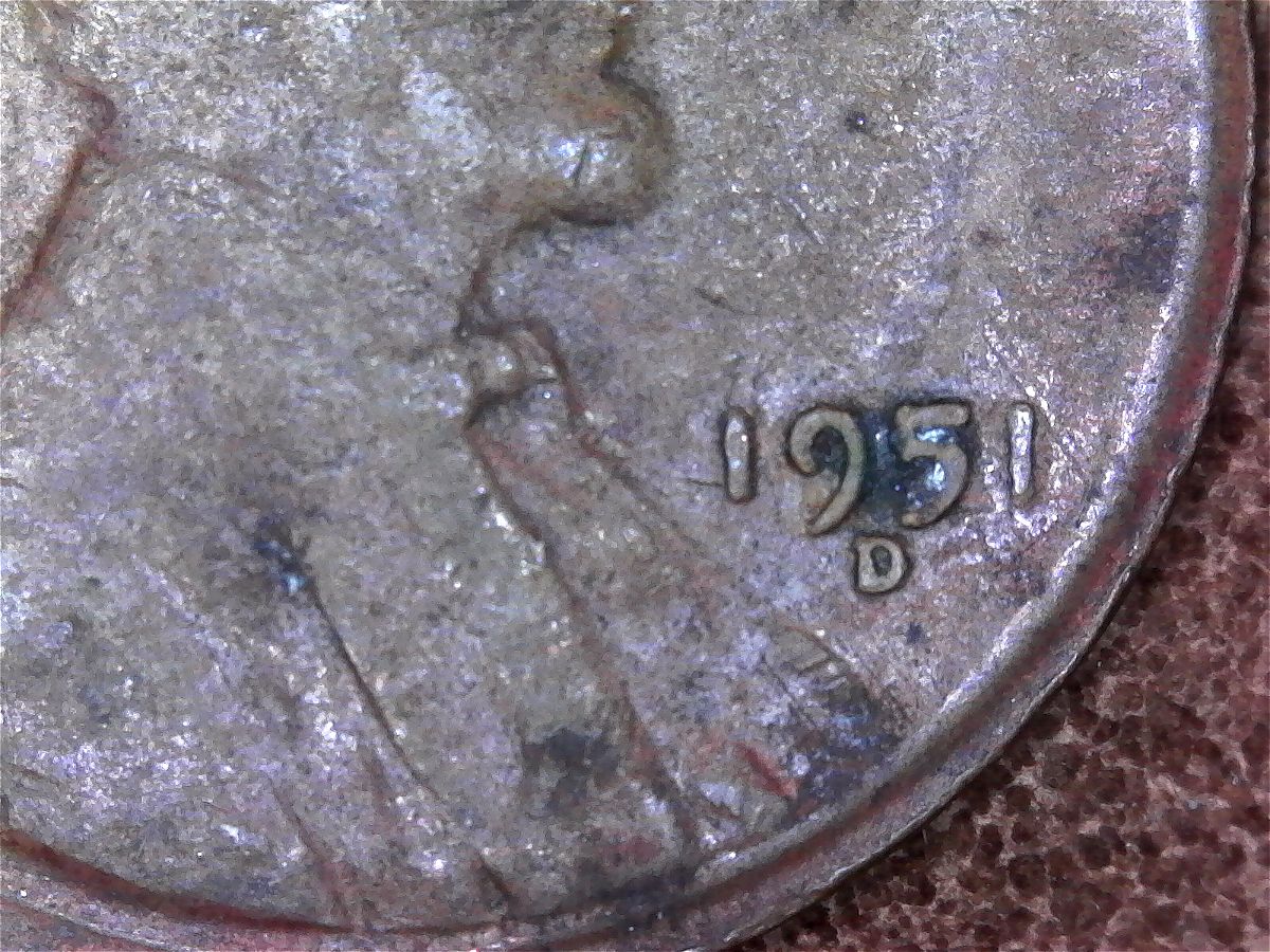 Lincoln-Cent-1951-D-Missing-L-In-Liberty-And-Reverse-Light-Strike?