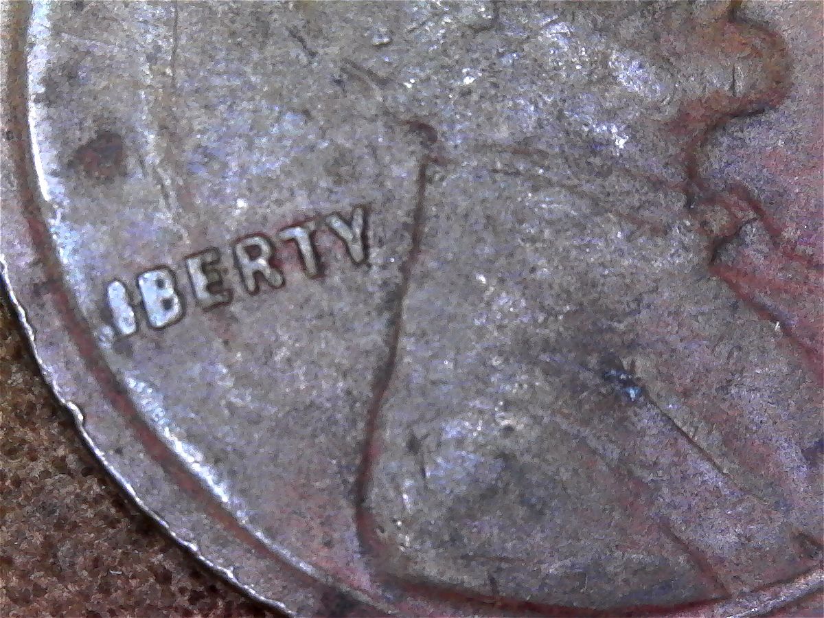 1951-D-Penny-Missing-L-In-Liberty-And-Light-Strike-On-Rear?