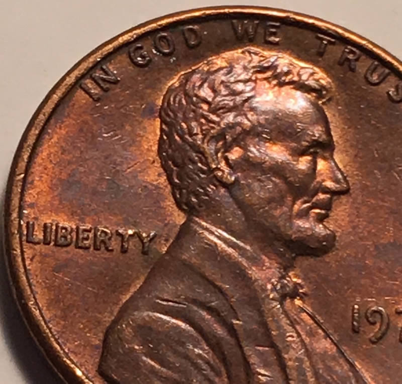 1974-P-Lincoln-Cent...-Ear-Damage-Or-Error?