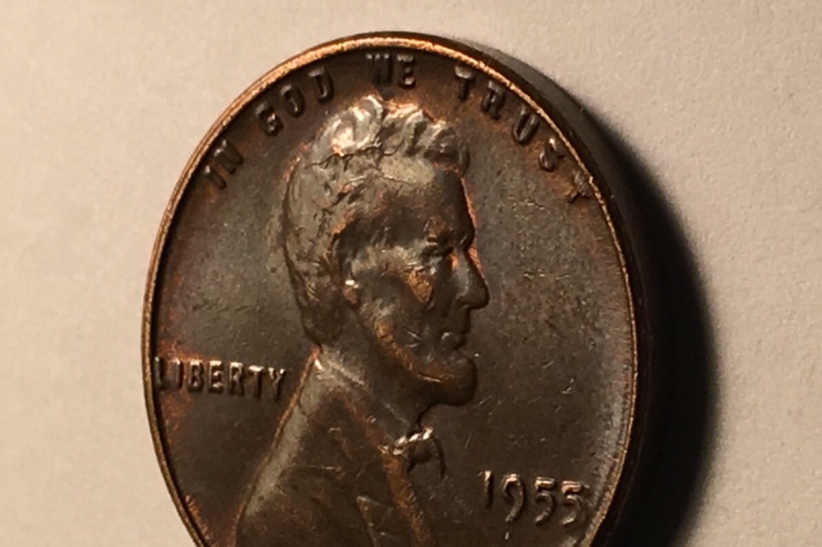 1955-P-Lincoln-Poor-Man�s-DDD,-With-Die-Crack?