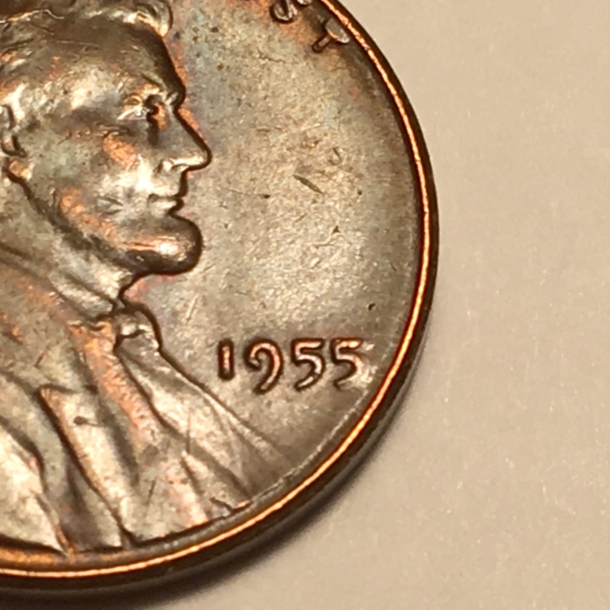 1955-P-Lincoln-Poor-Man�s-DDD,-With-Die-Crack?