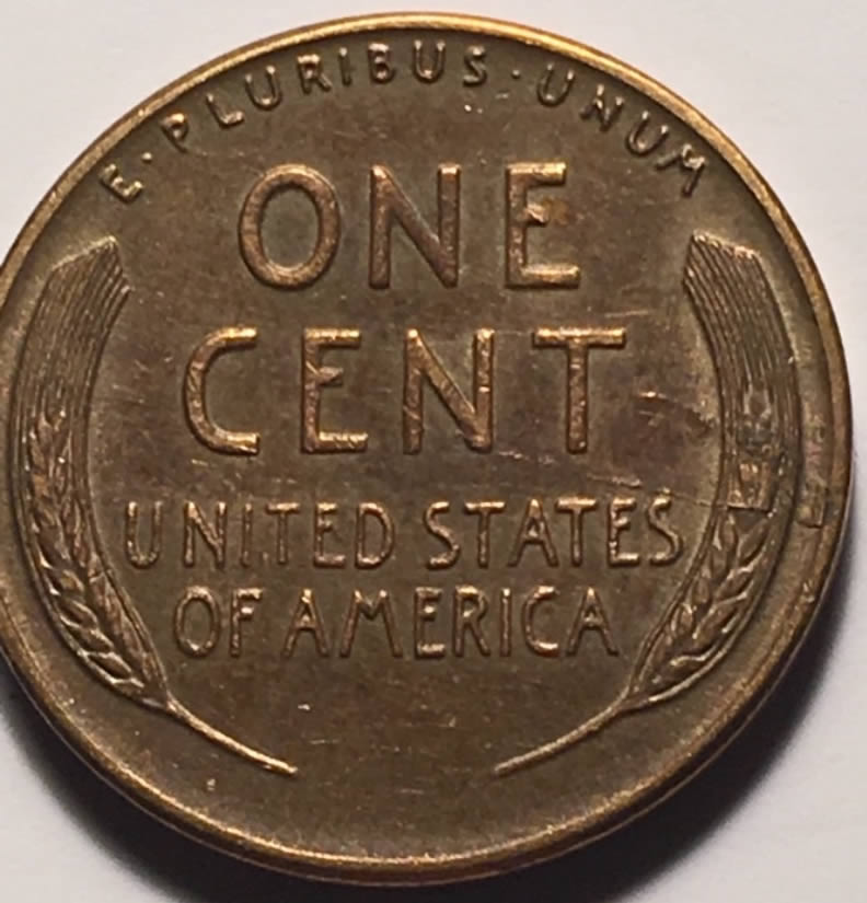 1953-P-Lincoln-Wheat-Cent,-W/Reverse-Die-Crack?