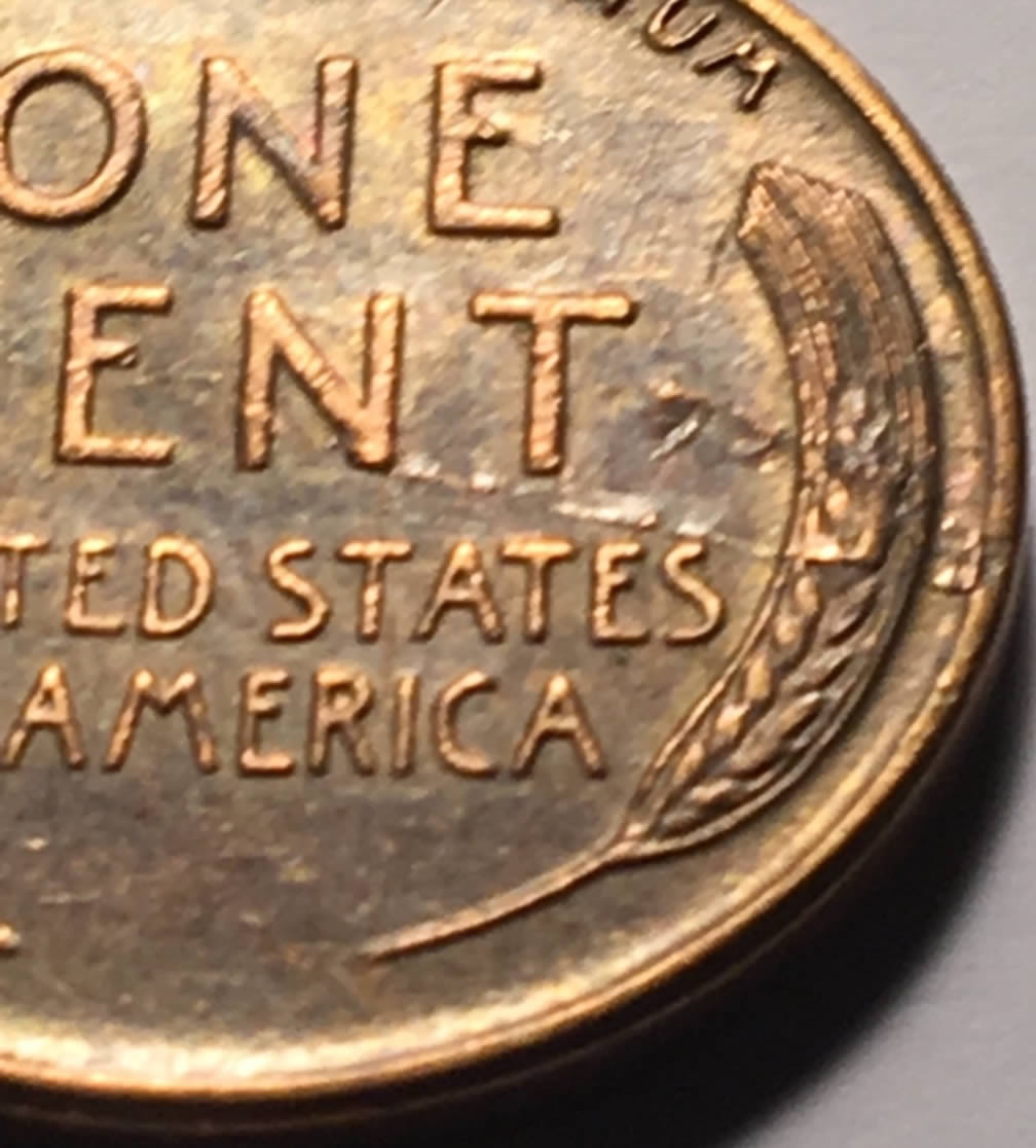 1953-P-Lincoln-Wheat-Cent,-W/Reverse-Die-Crack?