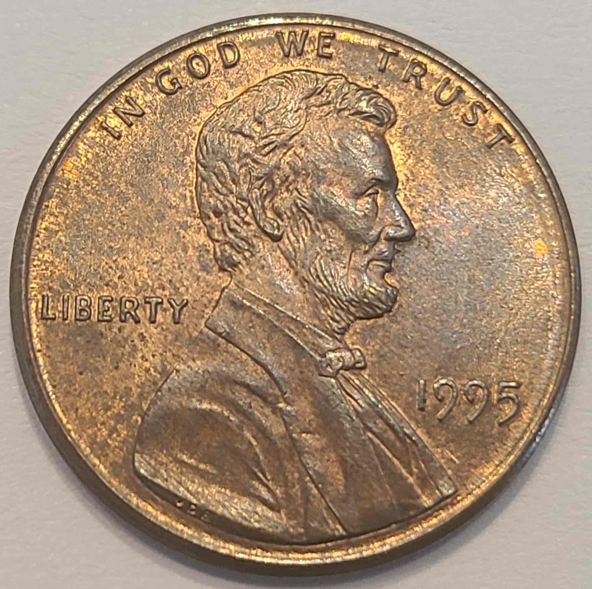 1995-P-Penny---Die-Cracks-Left-Of-Ear?