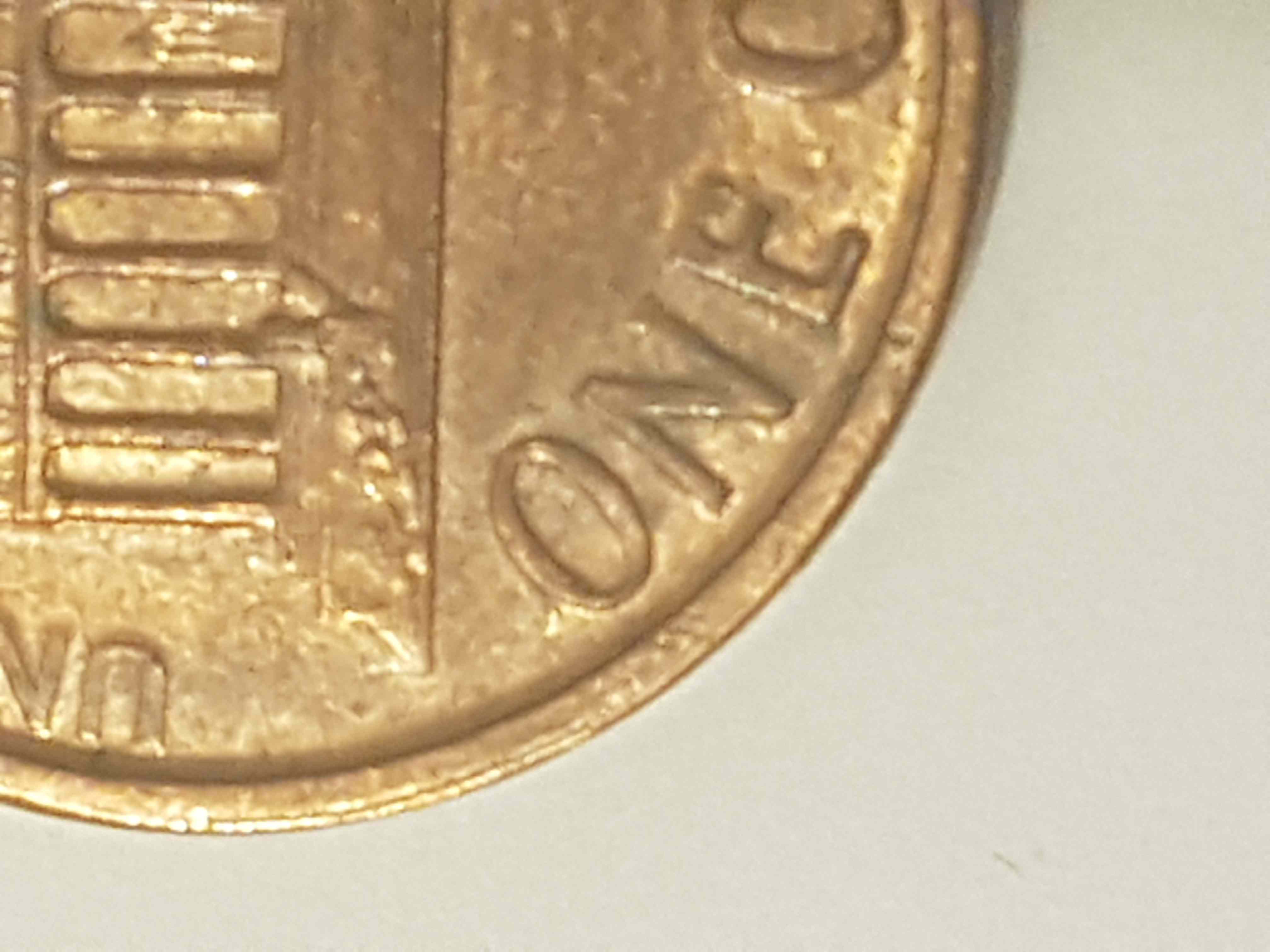 Penny-With-No-Stamp-Date-And-Anomalie-On-O-Of-One-Cent