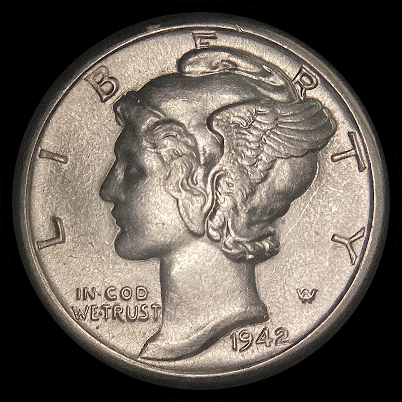 1942-D-Mercury-Dime-FS-501-RPM-D/D-Se-For-Grading.