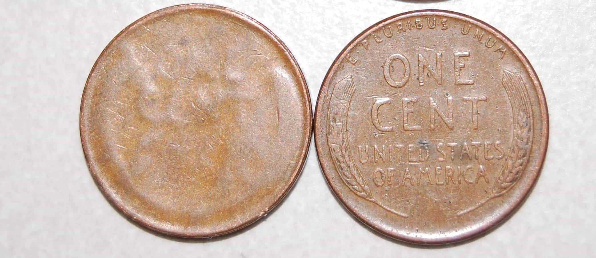 1957-Wheat-Penny-With-Partially-Stamped-Back