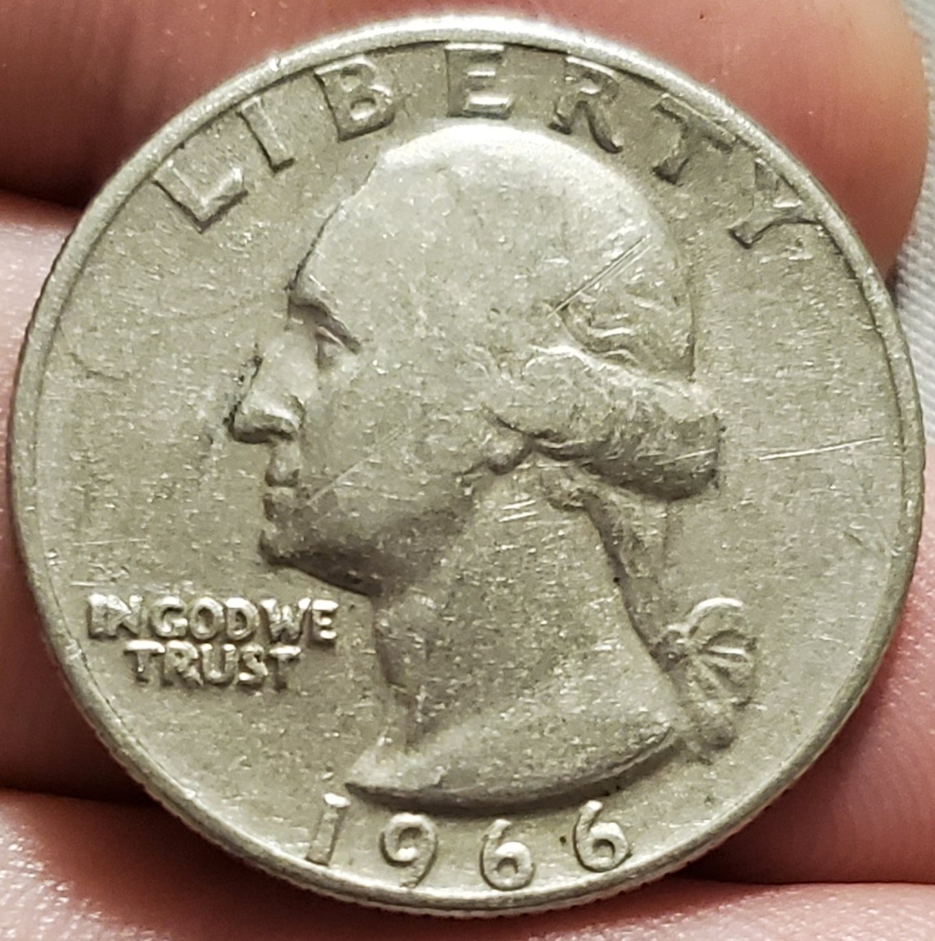 1966-Quarter-Reverse-Side-With-Line-Through-E-Pluribus-And-Top-Of-Wing