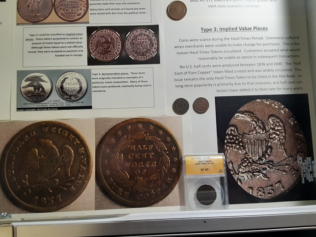 Recent-Hard-Times-Token-Presentation-Case-At-Coin-Show