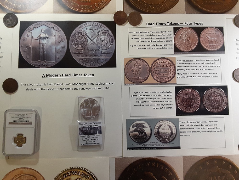 Recent-Hard-Times-Token-Presentation-Case-At-Coin-Show