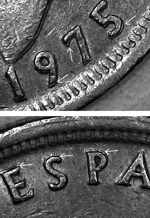5-Pesetas-1975-79-Machine-Doubling,-Double-Die-Or-Else?