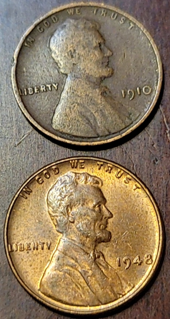 1910-And-1948-Wheat-Pennies