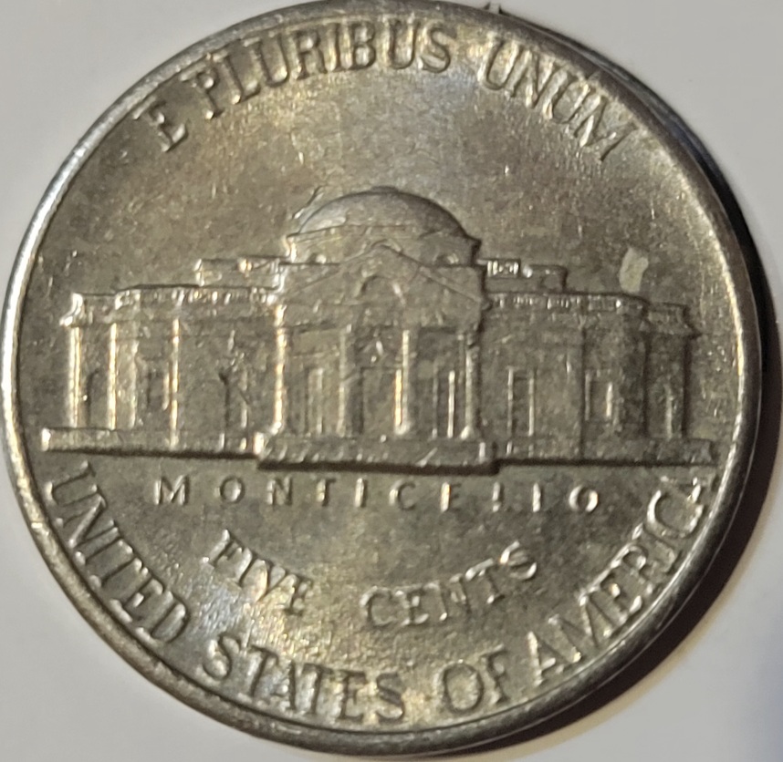 1994-P-Jefferson-Nickel-W/-Die-Crack-?
