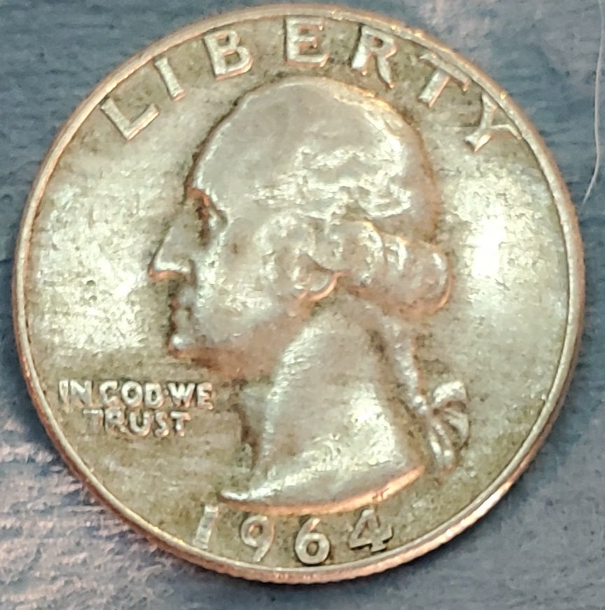 Is-This-Just-Normal-Damage,--From-Circulation,-On-This-1964-D-Washington?
