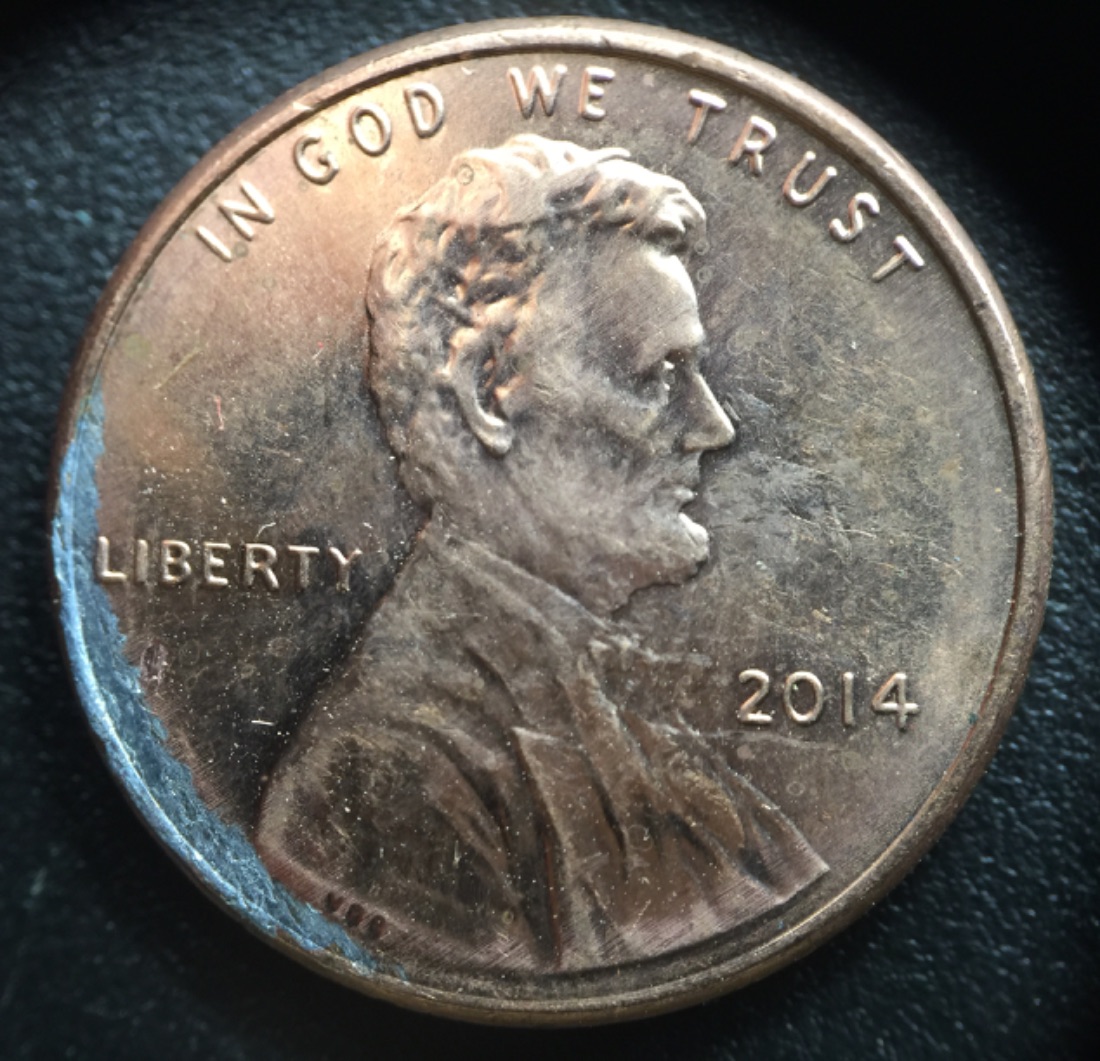 2015-P-Shield-Cent-With-Missing-Copper-Plating?-Is-It-Post-Strike-Damage?