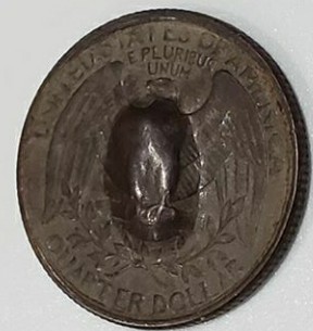 1981-P-Quarter,-Metal-Detecting-Find.-Reverse-90-Degree,-Mysterious-Bubble.