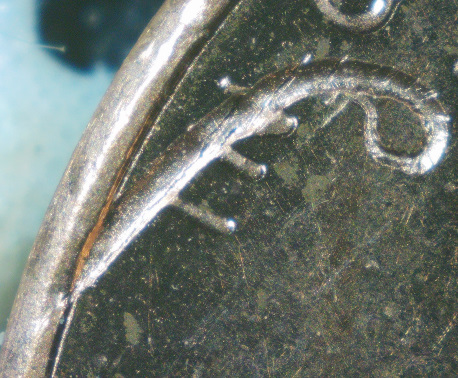 2015-P-Lincoln-Cent-Struck-Through-Wire-Or-Metal-Scraps?--X's-3-Or-4